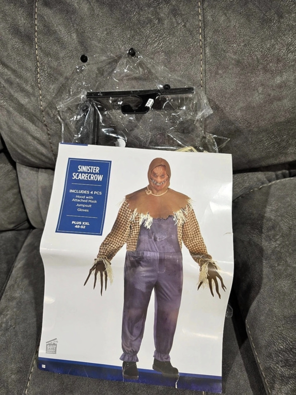 Amscan Sinister Scarecrow Costume Plus XXL 46-52 NWT